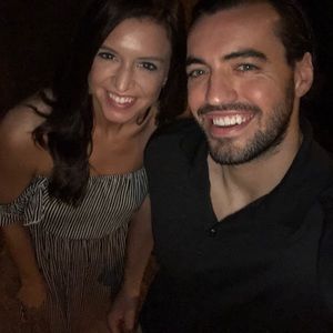 Black and white striped off the shoulder dress